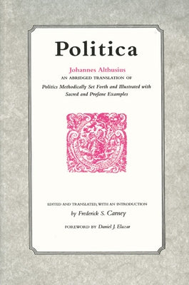 Politica by Althusius, Johannes