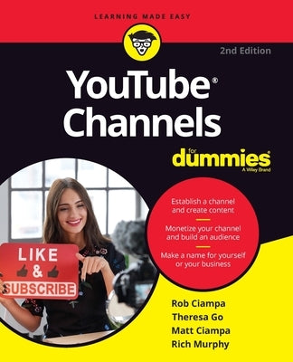 Youtube Channels for Dummies by Ciampa, Rob