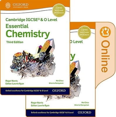 Cambridge Igcse and O Level Essential Chemistry Print and Enhanced: Online Student Book 3rd Edition Set by Ryan