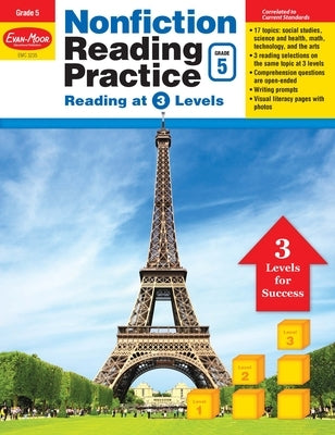 Nonfiction Reading Practice, Grade 5 Teacher Resource by Evan-Moor Educational Publishers