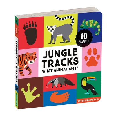 Jungle Tracks Lift-The-Flap Board Book by Mudpuppy