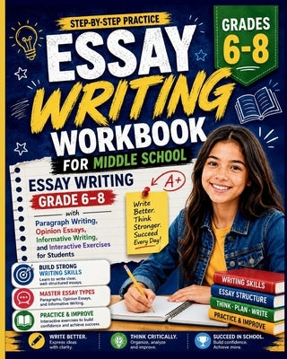 Essay Writing Workbook for Middle School: Essay Writing Grade 6-8 with Paragraph Writing, Opinion Essays, Informative Writing, and Interactive Exercis by Fanatomy