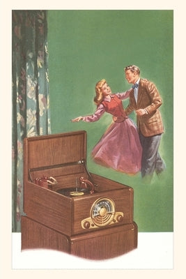 Vintage Journal Forties Couple Dancing to Record Player by Found Image Press