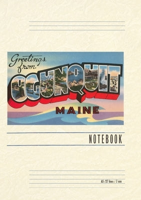 Vintage Lined Notebook Greetings from Ogunquit by Found Image Press