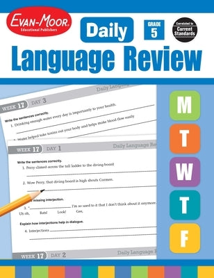 Daily Language Review, Grade 5 Teacher Edition by Evan-Moor Educational Publishers