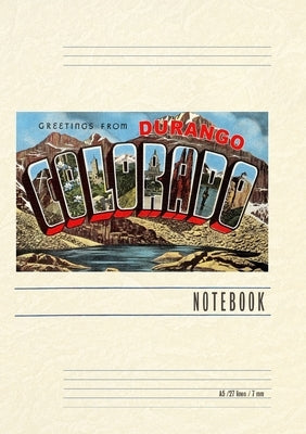 Vintage Lined Notebook Greetings from Durango by Found Image Press