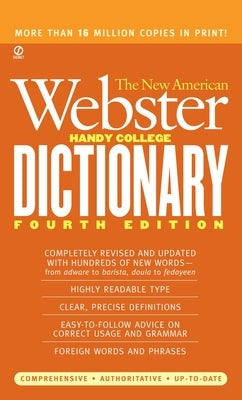 The New American Webster Handy College Dictionary: Fourth Edition by Morehead, Philip D.