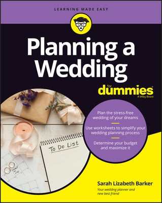 Planning a Wedding for Dummies by Barker, Sarah Lizabeth