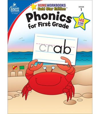 Phonics for First Grade, Grade 1: Gold Star Edition Volume 11 by Carson Dellosa Education