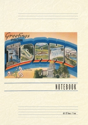 Vintage Lined Notebook Greetings from Idaho by Found Image Press