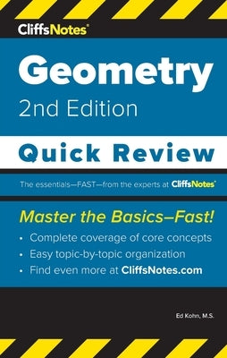 CliffsNotes Geometry: Quick Review by Kohn, Ed