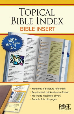 Topical Bible Index: Bible Insert by Rose Publishing