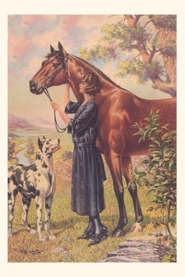 Vintage Journal Woman with Horse by Found Image Press