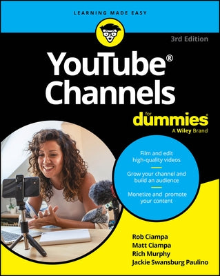 Youtube Channels for Dummies by Ciampa, Rob