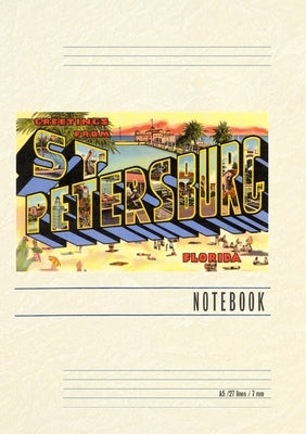 Vintage Lined Notebook Greetings from St. Petersburg, Florida by Found Image Press