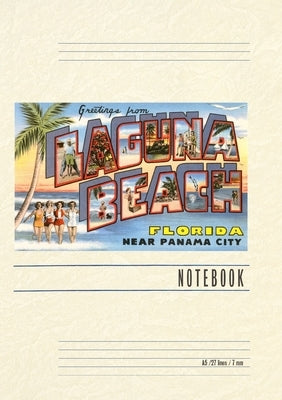 Vintage Lined Notebook Greetings from Laguna Beach, Florida by Found Image Press