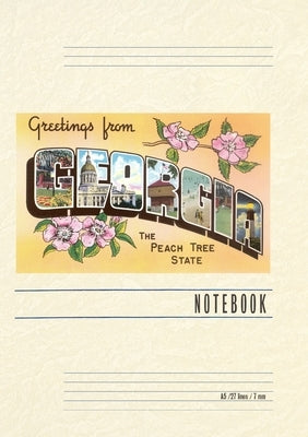 Vintage Lined Notebook Greetings from Georgia by Found Image Press