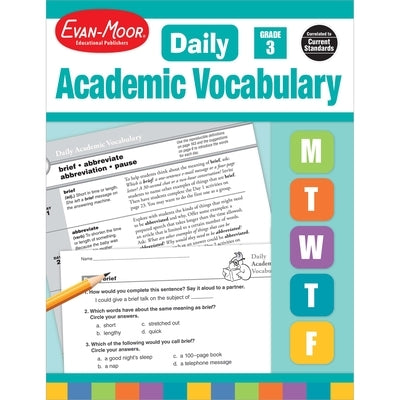 Daily Academic Vocabulary Gr 3 Te by Evan-Moor Educational Publishers