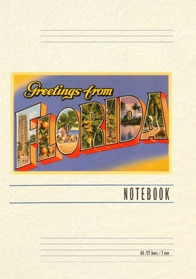 Vintage Lined Notebook Greetings from Florida by Found Image Press