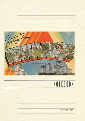 Vintage Lined Notebook Greetings from Arkansas by Found Image Press