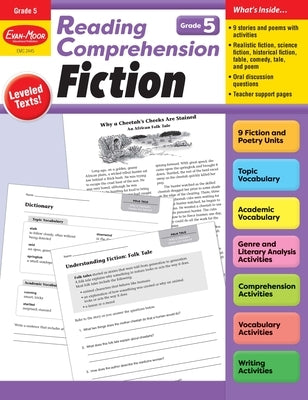 Reading Comprehension: Fiction, Grade 5 Teacher Resource by Evan-Moor Educational Publishers