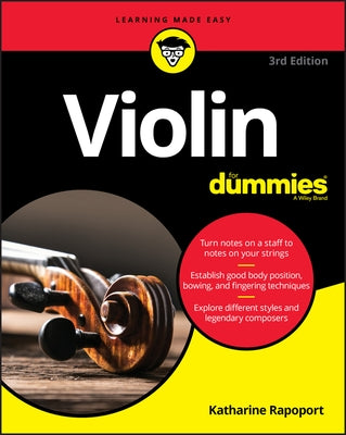 Violin for Dummies: Book + Online Video and Audio Instruction by Rapoport, Katharine