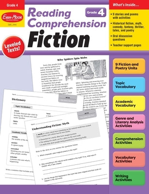 Reading Comprehension: Fiction, Grade 4 Teacher Resource by Evan-Moor Educational Publishers