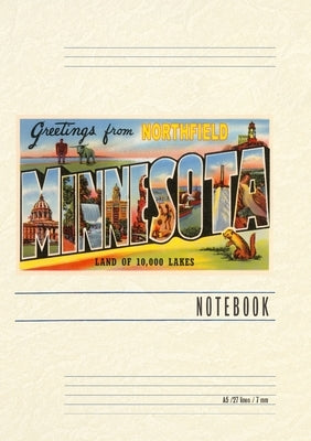 Vintage Lined Notebook Greetings from Northfield, Minnesota by Found Image Press