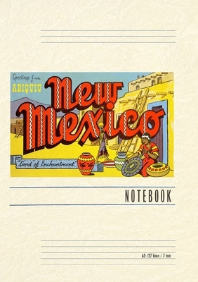 Vintage Lined Notebook Greetings from Abiquiu, New Mexico by Found Image Press