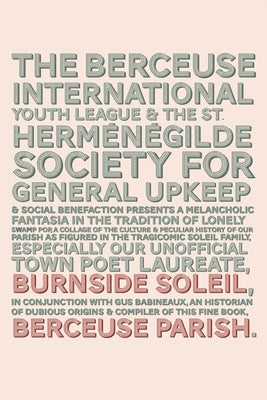 Berceuse Parish: Poems Volume 13 by Soleil, Burnside