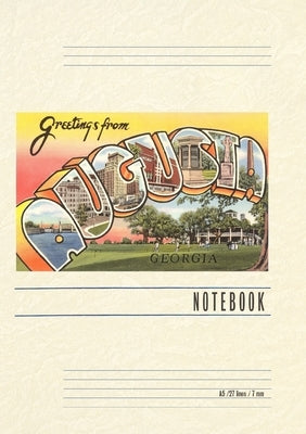 Vintage Lined Notebook Greetings from Augusta by Found Image Press