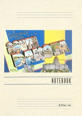 Vintage Lined Notebook Greetings from South Dakota by Found Image Press