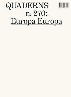 Europa Europa: Quaderns #270 by Puente, MoisÃ©s