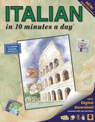 Italian in 10 Minutes a Day: Language Course for Beginning and Advanced Study. Includes Workbook, Flash Cards, Sticky Labels, Menu Guide, Software, by Kershul, Kristine K.