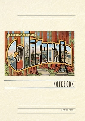 Vintage Lined Notebook Greetings from California by Found Image Press