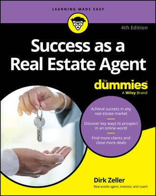 Success as a Real Estate Agent for Dummies by Zeller, Dirk