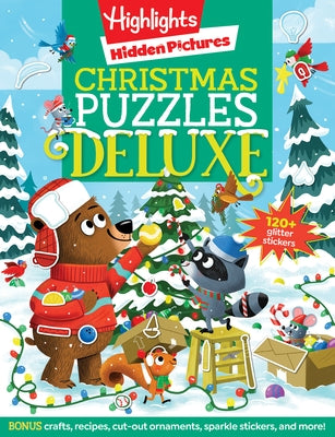 Christmas Puzzles Deluxe: Holiday-Themed Activity Book with Christmas Puzzles and Creative Crafts, Christm as Gift for Kids Ages 4-8 by Highlights