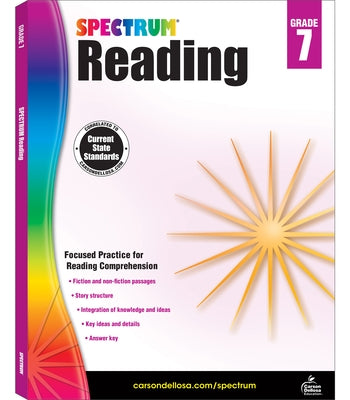 Spectrum Reading G.7 Workbook, Grade 7 by Spectrum