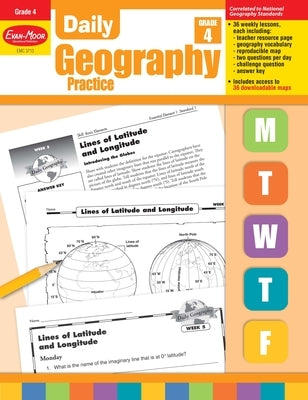 Daily Geography Practice Grade 4: EMC 3713 by Evan-Moor Educational Publishers