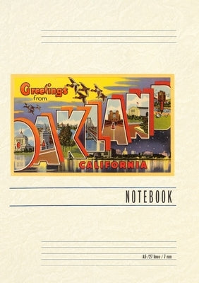 Vintage Lined Notebook Greetings from Oakland, California by Found Image Press