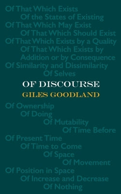 Of Discourse by Goodland, Giles