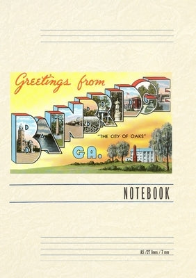 Vintage Lined Notebook Greetings from Bainbridge by Found Image Press