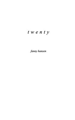 twenty by Hansen, Fanny