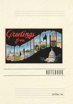 Vintage Lined Notebook Greetings from Washington, DC by Found Image Press