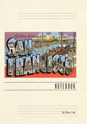 Vintage Lined Notebook Greetings from San Francisco, San Francisco, California by Found Image Press