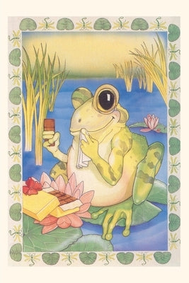 Vintage Journal Frog with Chocolates by Found Image Press