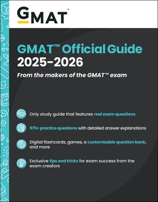 GMAT Official Guide 2025-2026: Book + Online Question Bank by Gmac (Graduate Management Admission Coun