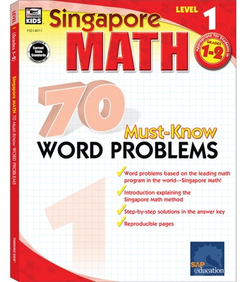 70 Must-Know Word Problems, Grades 1 - 2: Volume 6 by Singapore Asian Publishers