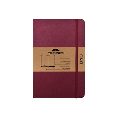 Moustachine Classic Linen Hardcover Burgundy Blank Pocket by Moustachine