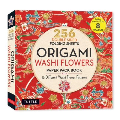 Origami Washi Flowers Paper Pack Book: 256 Double-Sided Folding Sheets (Includes Instructions for 8 Models) by Tuttle Studio